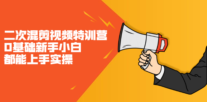 二次混剪视频特训营，0基础新手小白都能上手实操，两天开干-阿戒项目库