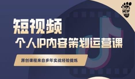 抖音短视频个人ip内容策划实操课，真正做到普通人也能实行落地-阿戒项目库