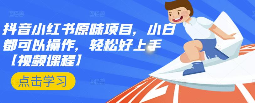 抖音小红书原味项目，小白都可以操作，轻松好上手【视频课程】-阿戒项目库