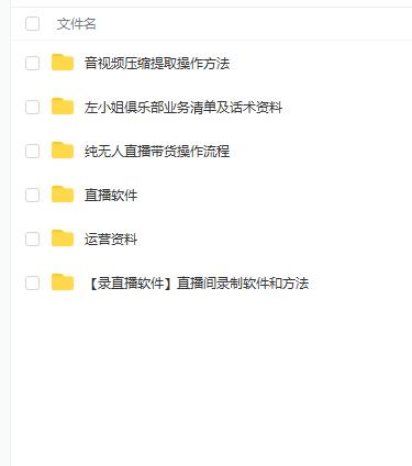 左小姐-直播带货俱乐部十三行、无人直播，全套教程附：工具、文档、话术资料-阿戒项目库