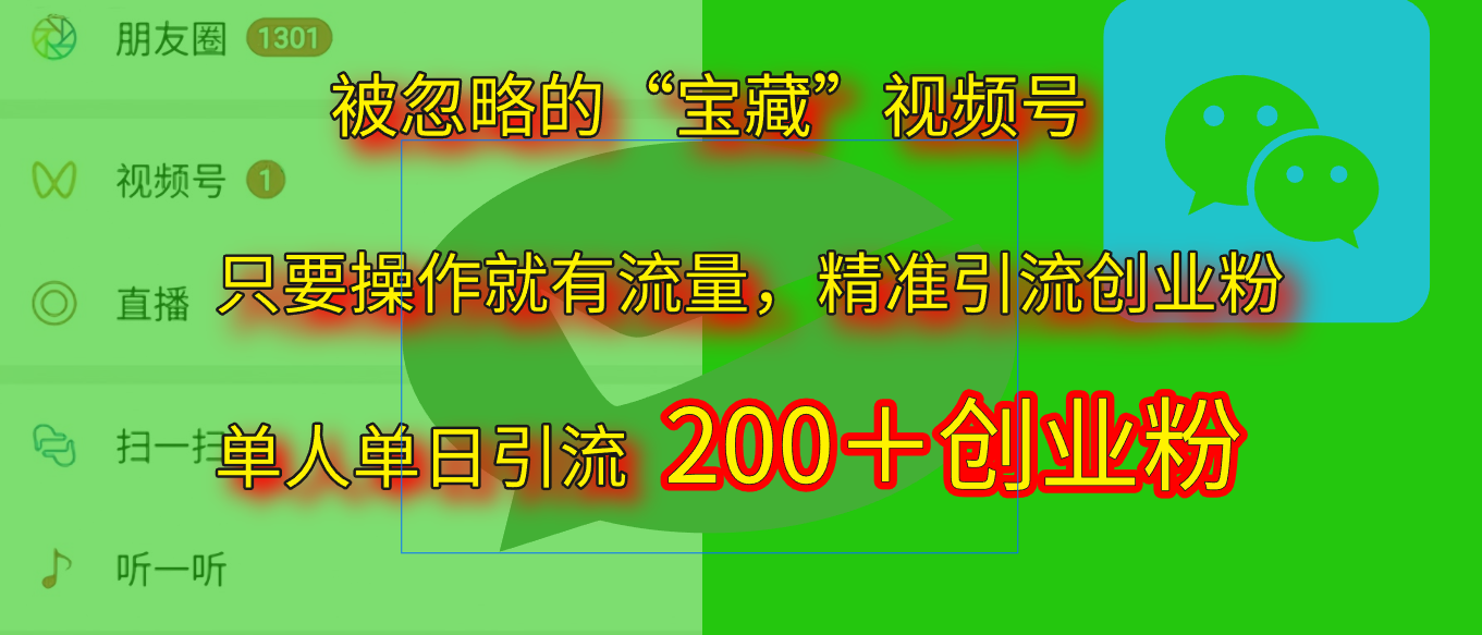 2025.5月最新被忽略的“宝藏”视频号，精准日引流200+-阿戒项目库