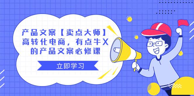 产品文案【卖点大师】高转化电商，有点牛X的 产品文案必修课-阿戒项目库