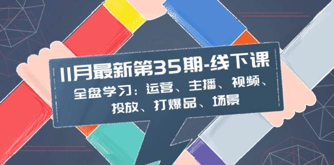 11月最新-35期-线下课：全盘学习：运营、主播、视频、投放、打爆品、场景-阿戒项目库