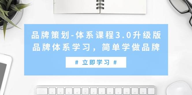 品牌策划-体系课程3.0升级版，品牌体系学习，简单学做品牌（高清无水印）-阿戒项目库