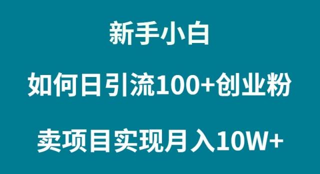 新手小白如何通过卖项目实现月入10W+-阿戒项目库