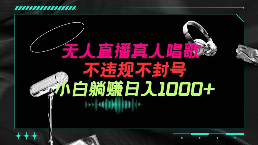 抖音24小时无人直播音乐，不违规，不封号纯撸音浪，小白实操当天日入1000+-阿戒项目库