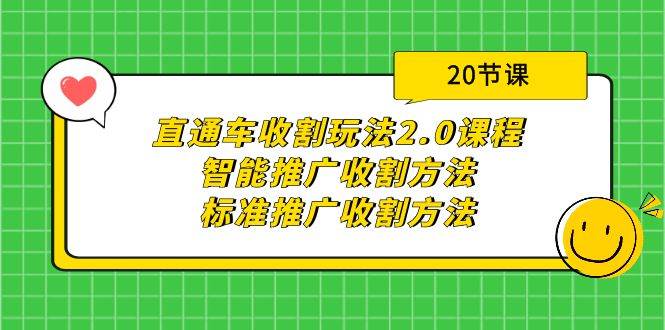 直通车收割玩法2.0课程：智能推广收割方法+标准推广收割方法（20节课）-阿戒项目库
