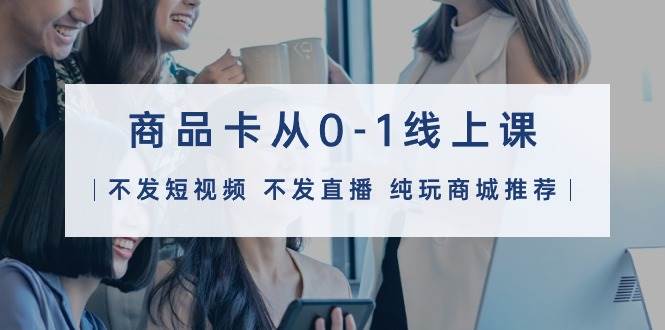 商品卡从0-1线上课（不发短视频 不发直播 纯玩商城推荐）32节课-阿戒项目库