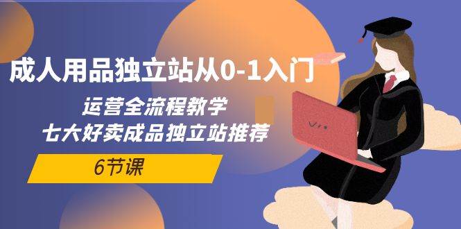 成人用品独立站从0-1入门，运营全流程教学，七大好卖成品独立站推荐-6节课-阿戒项目库