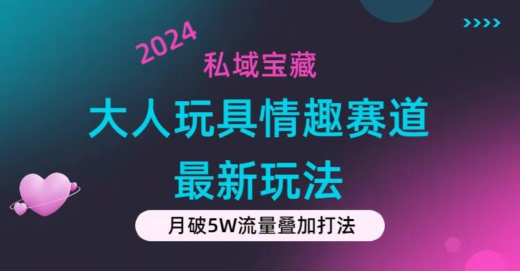 私域宝藏：大人玩具情趣赛道合规新玩法，零投入，私域超高流量成单率高-阿戒项目库
